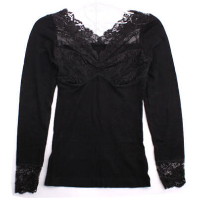 Lace V collar long sleeved corset female shape abdomen seamless tight body underwear corset tops slimming long johns women
Lace V collar long sleeved corset female shape abdomen seamless tight body underwear corset tops slimming long johns women
