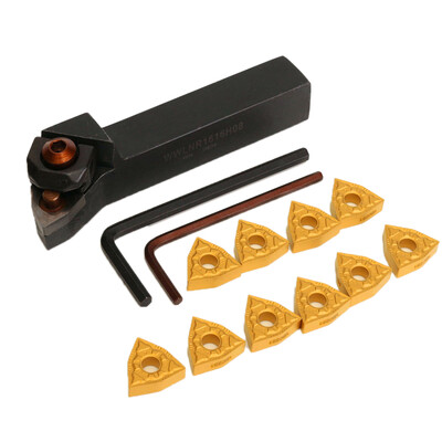 WWLNR1616H08 16x100mm Lathe Turning Tool Holder 10Pcs WNMG0804 Inserts 2Pcs Wrenches
WWLNR1616H08 16x100mm Lathe Turning Tool Holder 10Pcs WNMG0804 Inserts 2Pcs Wrenches