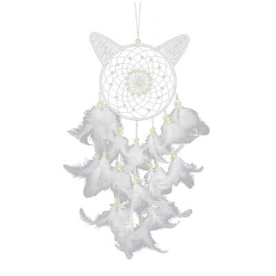 UpperX White Cat Dream Catcher Feather Bead Wall Car Hanging Decor Ornament Wind Chimes Hanging Dreamcatcher Craft Gift Home Decor
UpperX White Cat Dream Catcher Feather Bead Wall Car Hanging Decor Ornament Wind Chimes Hanging Dreamcatcher Craft Gift Home Decor