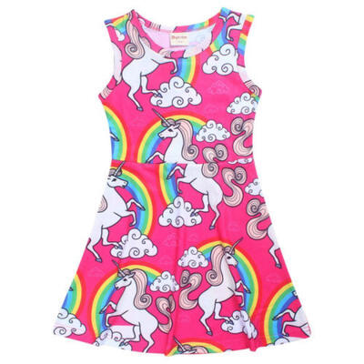 Kids Girls Cartoon Floral Unicorn Horse Animal Cute Holiday Party Birthday Dress
Kids Girls Cartoon Floral Unicorn Horse Animal Cute Holiday Party Birthday Dress