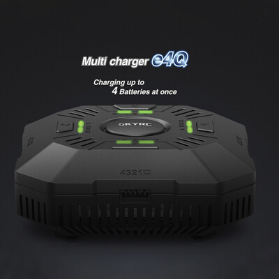 SKYRC E4Q DC Charger 4-Port 2-4S Lipo Battery Smart Balance Charger with XT60 Connector for RC Drone Car Boat Helicopter
SKYRC E4Q DC Charger 4-Port 2-4S Lipo Battery Smart Balance Charger with XT60 Connector for RC Drone Car Boat Helicopter