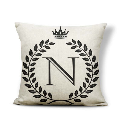 Alphabet Letter A-Z Cushion Covers Family Initial King Queen Crown Pillow Case School Home Gifts Toss Pillow Large Cotton Linen
Alphabet Letter A-Z Cushion Covers Family Initial King Queen Crown Pillow Case School Home Gifts Toss Pillow Large Cotton Linen