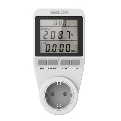 LCD Display Electricity Usage Power Meter Socket Energy Watt Volt Amps Wattage KWH Consumption Analyzer Monitor--AC110V130V
LCD Display Electricity Usage Power Meter Socket Energy Watt Volt Amps Wattage KWH Consumption Analyzer Monitor--AC110V130V