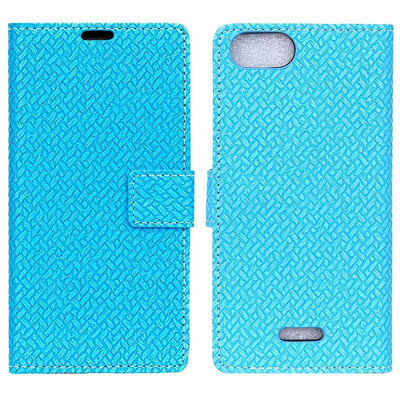 MOONCASE Millet Red Rice 6A Woven Leather Case - Blue 
MOONCASE Millet Red Rice 6A Woven Leather Case - Blue