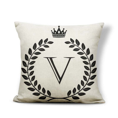 Alphabet Letter A-Z Cushion Covers Family Initial King Queen Crown Pillow Case School Home Gifts Toss Pillow Large Cotton Linen
Alphabet Letter A-Z Cushion Covers Family Initial King Queen Crown Pillow Case School Home Gifts Toss Pillow Large Cotton Linen