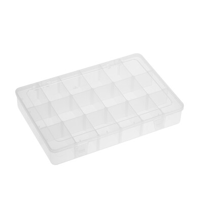 Adjustable Dividers Transparent Plastic 18 Compartment Slot Storage Box Organizer Jewelry Tools Electronic Components Container
Adjustable Dividers Transparent Plastic 18 Compartment Slot Storage Box Organizer Jewelry Tools Electronic Components Container