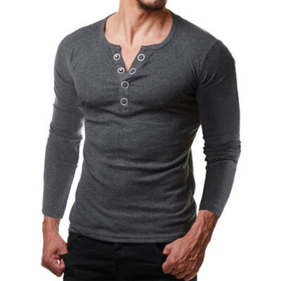 Fashion Men Slim Fit V Neck T-shirt Muscle Tee Casual Tops Long Sleeve Blouse PA
Fashion Men Slim Fit V Neck T-shirt Muscle Tee Casual Tops Long Sleeve Blouse PA