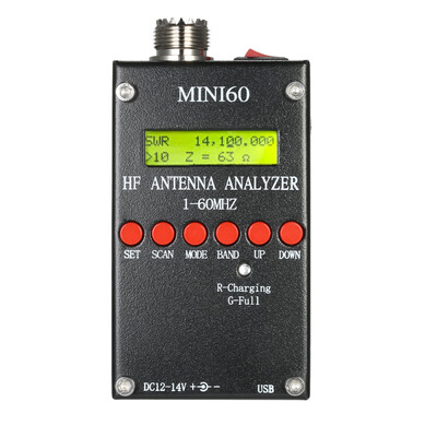 Mini60 Antenna Analyzer Meter 1-60MHz SARK100 AD9851 HF ANT SWR for Ham Radio Hobbists
Mini60 Antenna Analyzer Meter 1-60MHz SARK100 AD9851 HF ANT SWR for Ham Radio Hobbists