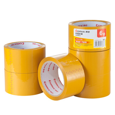 COMIX 6 package 55mm 60Y 548 meters strong sticky sealing tape beige yellow office stationery JH5506-6
COMIX 6 package 55mm 60Y 548 meters strong sticky sealing tape beige yellow office stationery JH5506-6