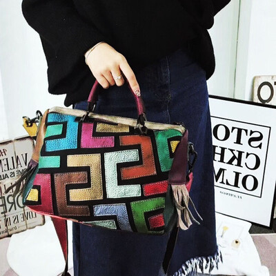 Hand rub color brand women genuine leather tote bag for female fashion splice handbag boston bag leisure shoulder messenger bags
Hand rub color brand women genuine leather tote bag for female fashion splice handbag boston bag leisure shoulder messenger bags