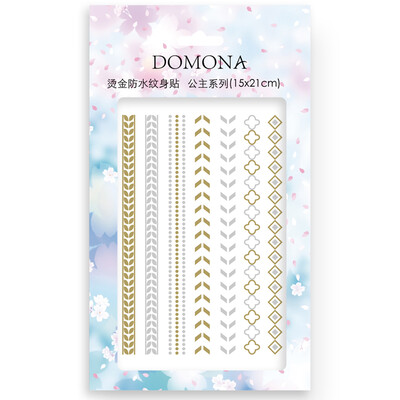 Multi-Mina (DOMONA) водонепроницаемые бронзируя татуировки принцесса 2 шт (15x21cm) (водонепроницаемая дышащая, золото, вспышка, браслет)
Multi-Mina (DOMONA) водонепроницаемые бронзируя татуировки принцесса 2 шт (15x21cm) (водонепроницаемая дышащая, золото, вспышка, браслет)