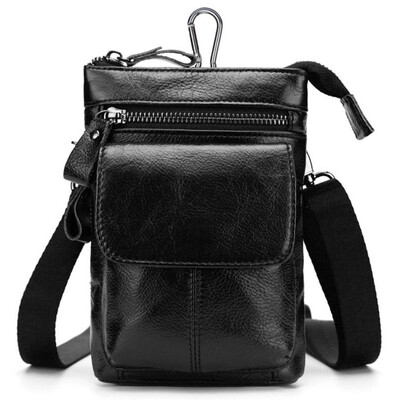 Mens leather belt leather mobile phone bag shoulder top layer leather multi-purpose business bag
Mens leather belt leather mobile phone bag shoulder top layer leather multi-purpose business bag
