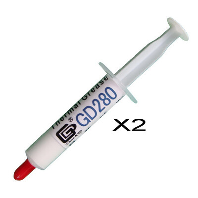 GD Brand 2 Pieces GD280 Thermal Paste Grease Silicone Heat Sink Compound White Net Weight 7 Grams For CPU Cooler Fan Syringe SY7
GD Brand 2 Pieces GD280 Thermal Paste Grease Silicone Heat Sink Compound White Net Weight 7 Grams For CPU Cooler Fan Syringe SY7