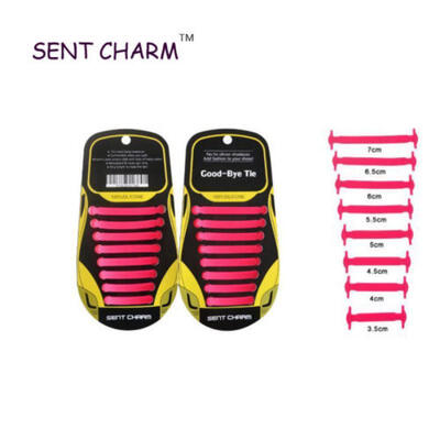 Elastic No Tie Shoe Laces Silicone Easy Shoelaces For Adults & Kids Trainers