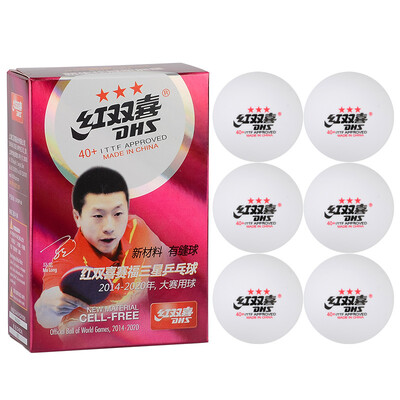 Red Double Happiness DHS Sai Fu White Samsung 40 Table Tennis CF40A with a ball six loaded
Red Double Happiness DHS Sai Fu White Samsung 40 Table Tennis CF40A with a ball six loaded