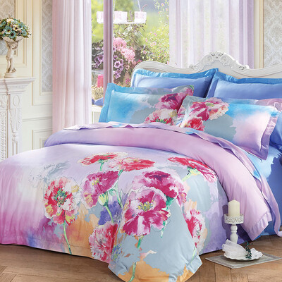 LUOLAI LOLI Home Textiles Bedding Set Cotton Satin Seat W-DY5311-4 18m Bed 220 250