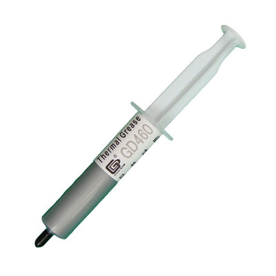 GD Brand GD460 Thermal Paste Grease Silicone Heat Sink Compound Silver Net Weight 30 Grams Syringe Packaging For CPU GPU LED SY30
GD Brand GD460 Thermal Paste Grease Silicone Heat Sink Compound Silver Net Weight 30 Grams Syringe Packaging For CPU GPU LED SY30