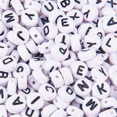 PH PANDAHALL 520pcs Pre-Sorted 7mm Oblate Acrylic Letter Beads White Alphabet Beads with Black Letters
PH PANDAHALL 520pcs Pre-Sorted 7mm Oblate Acrylic Letter Beads White Alphabet Beads with Black Letters