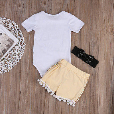 Casual Toddler Baby Kids Boys Clothes Set Romper TopsShorts Pants 3PCS Outfits
Casual Toddler Baby Kids Boys Clothes Set Romper TopsShorts Pants 3PCS Outfits