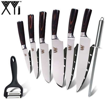 XYj Kitchen Knives Tools 35" 5" 7" 8" inch Stainless Steel Knife Imitation Damascus Pattern Kitchen Knife
XYj Kitchen Knives Tools 35" 5" 7" 8" inch Stainless Steel Knife Imitation Damascus Pattern Kitchen Knife