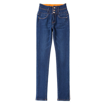 2018 extra thick pile jeans womens trousers winter new large size high-waisted pencil trousers women
2018 extra thick pile jeans womens trousers winter new large size high-waisted pencil trousers women