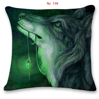 45cm45cm Animal wolf pattern linen cotton pillow case sofa cushion cover animal design square decorative pillow cover
45cm45cm Animal wolf pattern linen cotton pillow case sofa cushion cover animal design square decorative pillow cover