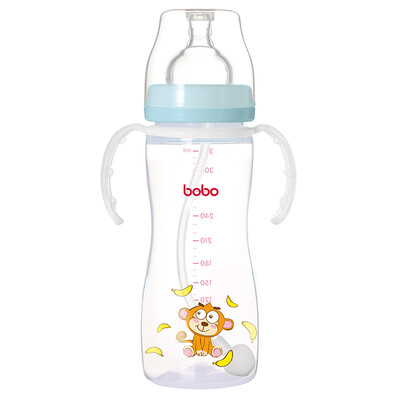 Le Bao bobo PP handle straw wide mouth bottle variable flow pacifier 330ml blue newborn
Le Bao bobo PP handle straw wide mouth bottle variable flow pacifier 330ml blue newborn