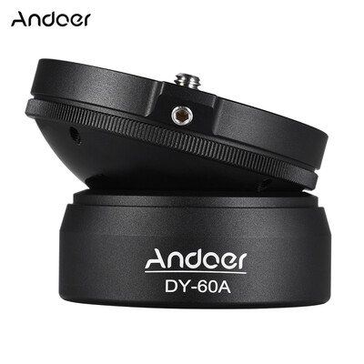 Andoer DY-60A Aluminum Alloy Tripod Leveling Base Panorama Photography Ball Head 15° Inclination with 14" screw Bubble Level for
Andoer DY-60A Aluminum Alloy Tripod Leveling Base Panorama Photography Ball Head 15° Inclination with 14" screw Bubble Level for