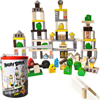 Angry Birds Toy Blocks Pinholding Toys 100 Granules Wooden Puzzle Toys Wooden Building Blocks (Large Movie Edition) 86001
Angry Birds Toy Blocks Pinholding Toys 100 Granules Wooden Puzzle Toys Wooden Building Blocks (Large Movie Edition) 86001