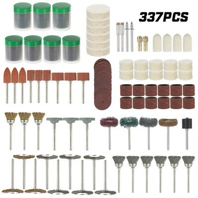 337PCS 18" Shank Rotary Tool Accessories Set Sanding Polishing Grinding Cutting Accessory Bit for Dremel Grinder
337PCS 18" Shank Rotary Tool Accessories Set Sanding Polishing Grinding Cutting Accessory Bit for Dremel Grinder