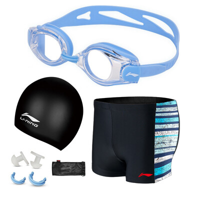 Li Ning LI-NING All-round swimmer swimsuits swimsuits swimsuits five sets of fashionable high-quality swimming pants swimming goggles swim cap sets LSJK666-1 sky blue
Li Ning LI-NING All-round swimmer swimsuits swimsuits swimsuits five sets of fashionable high-quality swimming pants swimming goggles swim cap sets LSJK666-1 sky blue