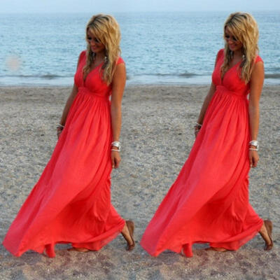 Women Boho Long Maxi Dresses Summer Evening Party Cocktail Dress Beach Sundress
Women Boho Long Maxi Dresses Summer Evening Party Cocktail Dress Beach Sundress