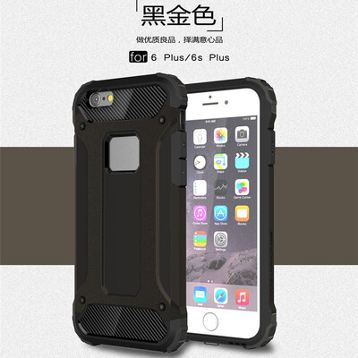 Fivice iphone 6 plus case Luxury Silicone Diamond Armor PC Hard Shell Phone Case