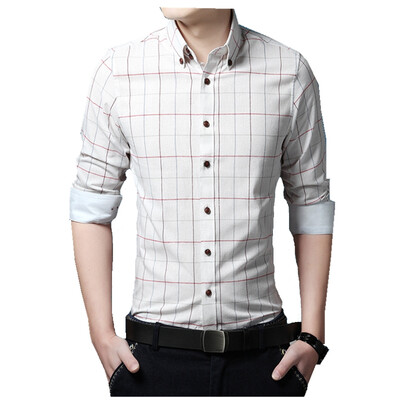 New 2016 Spring Casual Men Shirt Cotton Linen Mens Dress Shirt Slim Fit Plaid Shirt Long sleeve Plus Size Shirts
New 2016 Spring Casual Men Shirt Cotton Linen Mens Dress Shirt Slim Fit Plaid Shirt Long sleeve Plus Size Shirts