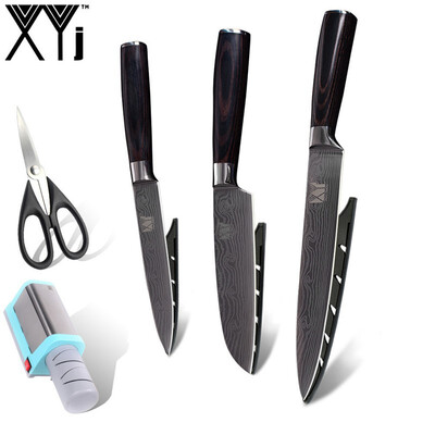 XYj Hot Kitchen Knife Color Wood Handle Slicing Santoku Utility Stainless Steel Knife Kitchen Tools
XYj Hot Kitchen Knife Color Wood Handle Slicing Santoku Utility Stainless Steel Knife Kitchen Tools
