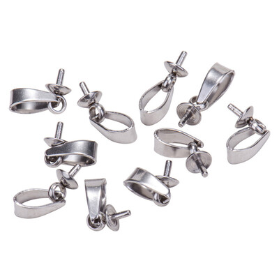 PH PANDAHALL 10 Pcs Stainless Steel Cup Pearl Bail Pin Pendants For Half-drilled Beads Charms Jewelry Findings
PH PANDAHALL 10 Pcs Stainless Steel Cup Pearl Bail Pin Pendants For Half-drilled Beads Charms Jewelry Findings