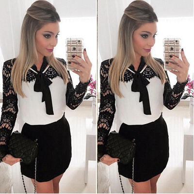Sexy Women Lace Long Sleeve Bodycon Party Evening Short Mini Dress Pencil Dress
Sexy Women Lace Long Sleeve Bodycon Party Evening Short Mini Dress Pencil Dress