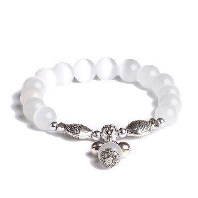 Crystal cats eye bracelet with single ring transshipment Pisces womans hand ornament
Crystal cats eye bracelet with single ring transshipment Pisces womans hand ornament
