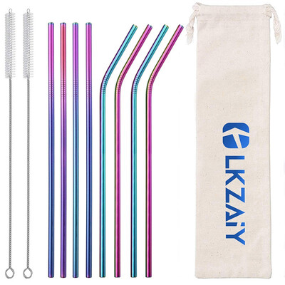 Metal Straws LKZAIY Stainless Steel 85" Reusable Colorful Smoothie Drinking Straws 8 Set for Yeti Rtic SIC Ozark Trail Tumblers
Metal Straws LKZAIY Stainless Steel 85" Reusable Colorful Smoothie Drinking Straws 8 Set for Yeti Rtic SIC Ozark Trail Tumblers