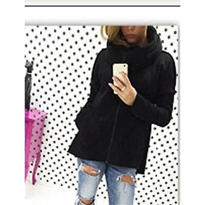 Womens Warm Turtle Neck Zip Up Hoodie Sweatshirt Jumper Cardigan Jacket Coat Top
Womens Warm Turtle Neck Zip Up Hoodie Sweatshirt Jumper Cardigan Jacket Coat Top
