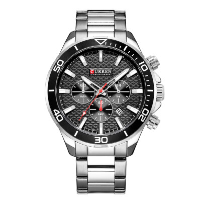 CURREN 8309 Watch Men Sport Quartz Calendar Day Minute Second Round Dial Wrist Stainless Steel Luminous Pointer Fashion Causal Wat
CURREN 8309 Watch Men Sport Quartz Calendar Day Minute Second Round Dial Wrist Stainless Steel Luminous Pointer Fashion Causal Wat