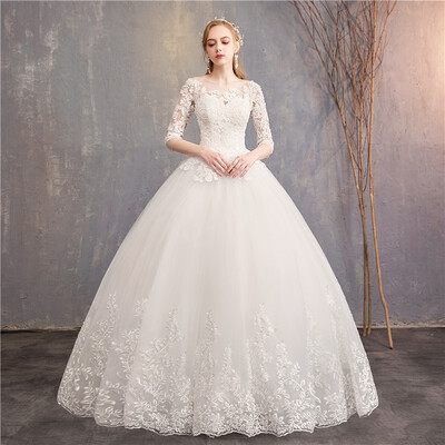 Elegant Half Sleeve Wedding Dresses Luxury Lace Embroidery Ball Gown Wedding Dress Can Custom Made Bridal Dress
Elegant Half Sleeve Wedding Dresses Luxury Lace Embroidery Ball Gown Wedding Dress Can Custom Made Bridal Dress