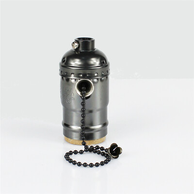 E26 Black Aluminum Shell Antique Screw Edison Pendant Lamp Zipper Switch Lamp Holder 
E26 Black Aluminum Shell Antique Screw Edison Pendant Lamp Zipper Switch Lamp Holder