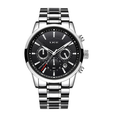 LIGE 9866 Men Watch Quartz Business Simple Wristwatch Stainless Steel Strap 3ATM Waterproof Fashion Casual Male Watches Relogio Ma
LIGE 9866 Men Watch Quartz Business Simple Wristwatch Stainless Steel Strap 3ATM Waterproof Fashion Casual Male Watches Relogio Ma