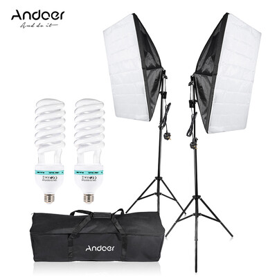 Andoer Photography Studio Cube Umbrella Softbox Light Lighting Tent Kit Photo Video Equipment 2 135W Bulb 2 Tripod Stand 2
Andoer Photography Studio Cube Umbrella Softbox Light Lighting Tent Kit Photo Video Equipment 2 135W Bulb 2 Tripod Stand 2