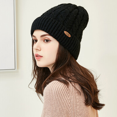 Lan Shi rain hat female winter wool hat Korean version of the tide wool yarn plus velvet warm knitted head cap M0352 black
Lan Shi rain hat female winter wool hat Korean version of the tide wool yarn plus velvet warm knitted head cap M0352 black