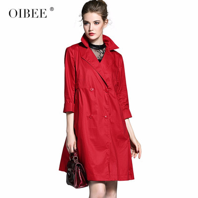 OIBEE2018 autumn new female long section seven-point sleeve suit collar knee coat double-breasted jacket female
OIBEE2018 autumn new female long section seven-point sleeve suit collar knee coat double-breasted jacket female