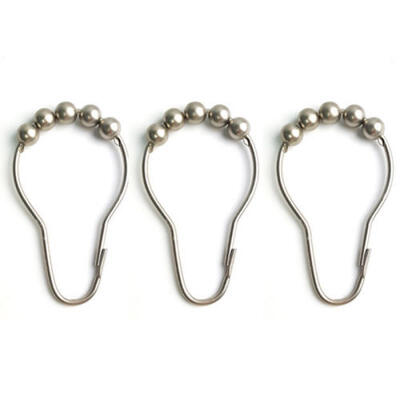 12pcs Shower Curtain Hooks Rings Stainless Steel Bath Rollerball Glide Hook Tool 
12pcs Shower Curtain Hooks Rings Stainless Steel Bath Rollerball Glide Hook Tool