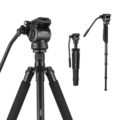 Andoer A-618 180cm71" Multi-functional Camera Tripod Video Monopod with Hydraulic Damping Head Support Low Angle Macro Panoramic
Andoer A-618 180cm71" Multi-functional Camera Tripod Video Monopod with Hydraulic Damping Head Support Low Angle Macro Panoramic