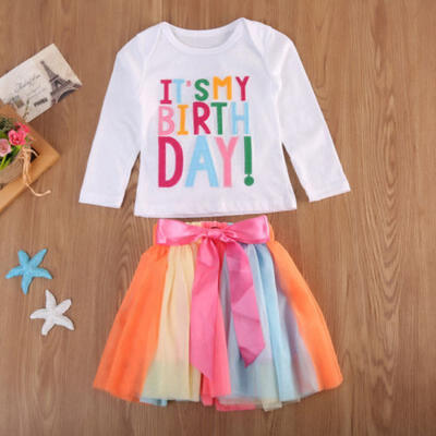 Baby Girl Kid Toddler ITS MY Birthday T-shirttutu Skirt Dress Outfit Clothing
Baby Girl Kid Toddler ITS MY Birthday T-shirttutu Skirt Dress Outfit Clothing